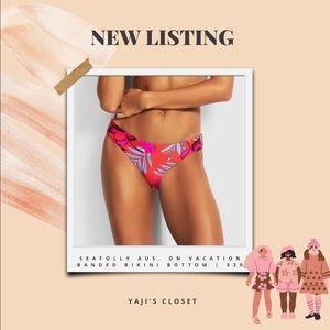 SEAFOLLY AUSTRALIA On Vacation Banded Bikini Bottom